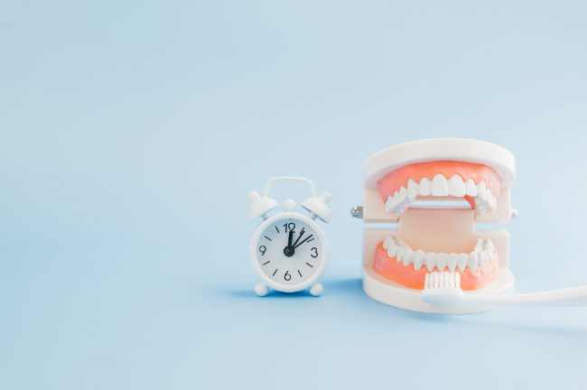 ブラッシング指導にかかる時間のイメージ